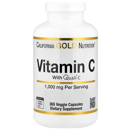 California Gold Nutrition Vitamin C Quali C 1 000 Mg 365 Veggie Capsules product image