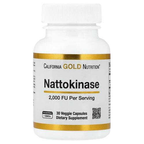 캘리포니아 골드 뉴트리션 California Gold Nutrition, 나토키나아제, 단백질 분해 효소, 2,000FU, 베지 캡슐 30정 product image