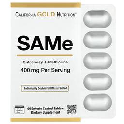 California Gold Nutrition Same Disulfate Tosylate 400 Mg 60 Enteric Coated Tablets