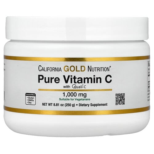 California Gold Nutrition Pure Vitamin C Quali C Powder 8 81 Oz 250 G product image