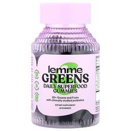 Lemme Greens Daily Superfood Gummies Berries Greens 60 Gummies