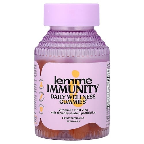 Lemme Immunity Daily Wellness Gummies Sweet Orange 60 Gummies product image