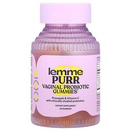 Lemme Purr Vaginal Probiotic Gummies Pineapple 60 Gummies