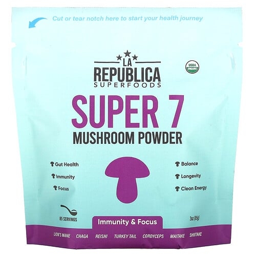 La Republica Super 7 Mushroom Powder 3 Oz 85 G product image