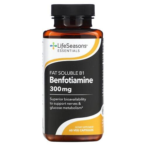 Lifeseasons Fat Soluble B1 Benfotiamine 60 Veg Capsules 150 Mg Per Capsule product image