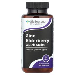 Lifeseasons Zinc Elderberry Quick Melts Berry 90 Quick Melt