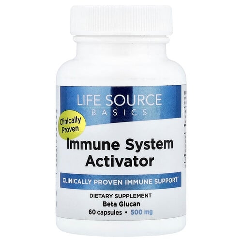 Life Source Basics Wgp Beta Glucan Immune System Activator 500 Mg 60 Capsules product image