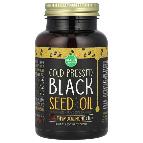 Maju Superfoods Cold Pressed Black Seed Oil 500 Mg 60 Capsules product image