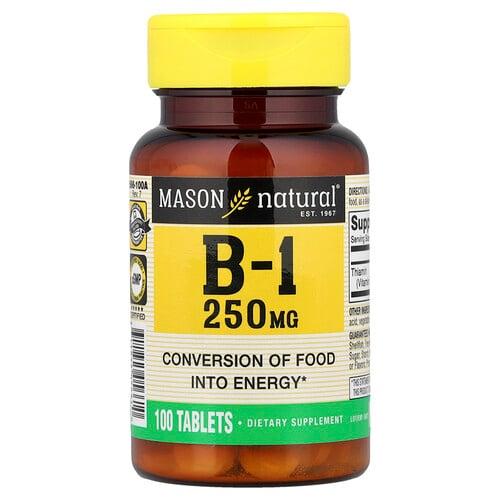 Mason Natural Vitamin B 1 250 Mg 100 Tablets product image