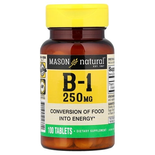 Mason Natural Vitamin B 1 250 Mg 100 Tablets product image