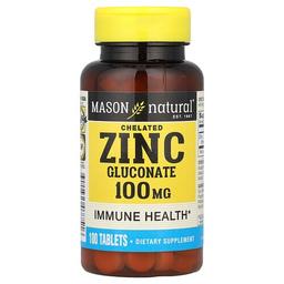 Mason Natural Chelated Zinc Gluconate 100 Mg 100 Tablets