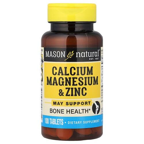 Mason Natural Calcium Magnesium Zinc 100 Tablets product image