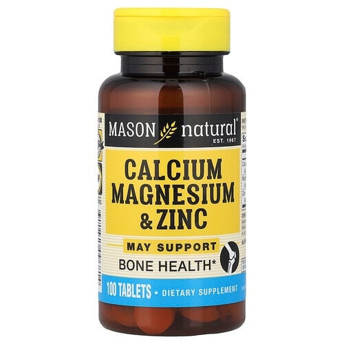 Mason Natural Calcium Magnesium Zinc 100 Tablets product image