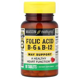 Mason Natural Folic Acid B6 B12 90 Tablets