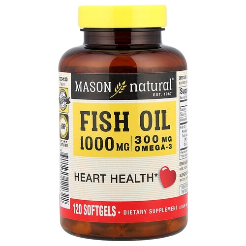 Mason Natural Fish Oil 1 000 Mg 120 Softgels product image