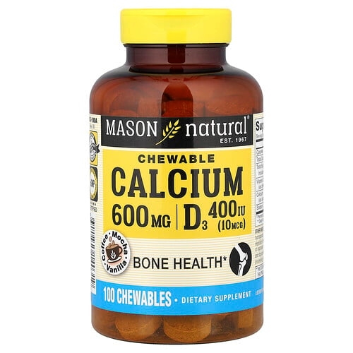 Mason Natural Chewable Calcium D3 Coffee Mocha Vanilla 100 Chewables product image