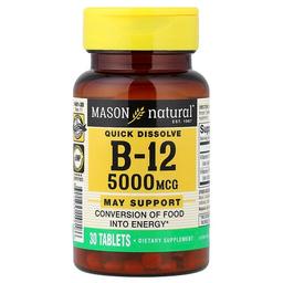 Mason Natural Quick Dissolve Vitamin B 12 5 000 Mcg 30 Tablets