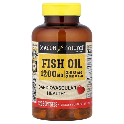 Mason Natural Fish Oil 1 200 Mg 120 Softgels product image
