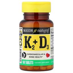Mason Natural Vitamin K2 D3 100 Tablets