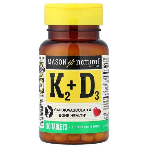 Mason Natural Vitamin K2 D3 100 Tablets product image