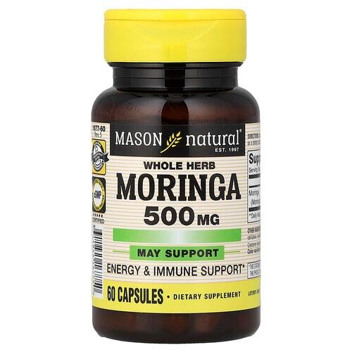 Mason Natural Whole Herb Moringa 500 Mg 60 Capsules product image