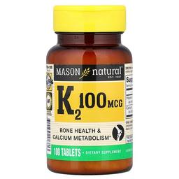 Mason Natural Vitamin K2 100 Tablets