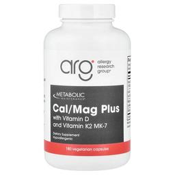 Metabolic Maintenance Cal Mag Plus With Vitamin D And Vitamin K2 Mk 7 180 Vegetarian Capsules