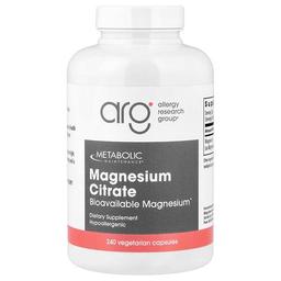 Metabolic Maintenance Magnesium Citrate 240 Vegetarian Capsules 150 Mg Per Capsule