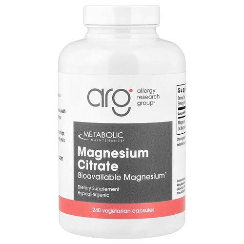 Metabolic Maintenance Magnesium Citrate 240 Vegetarian Capsules 150 Mg Per Capsule product image