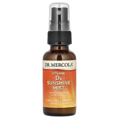 Dr Mercola Vitamin D3 Sunshine Mist Natural Orange 0 98 Fl Oz 29 Ml product image