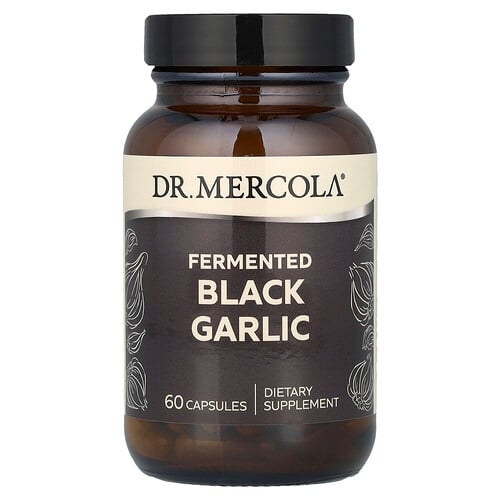 Dr Mercola Fermented Black Garlic 60 Capsules product image