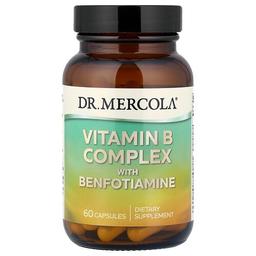 Dr Mercola Vitamin B Complex With Benfotiamine 60 Capsules