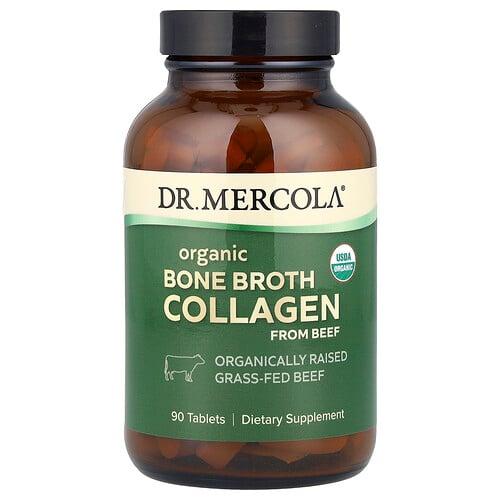 Dr Mercola Organic Bone Broth Collagen From Beef 90 Tablets product image