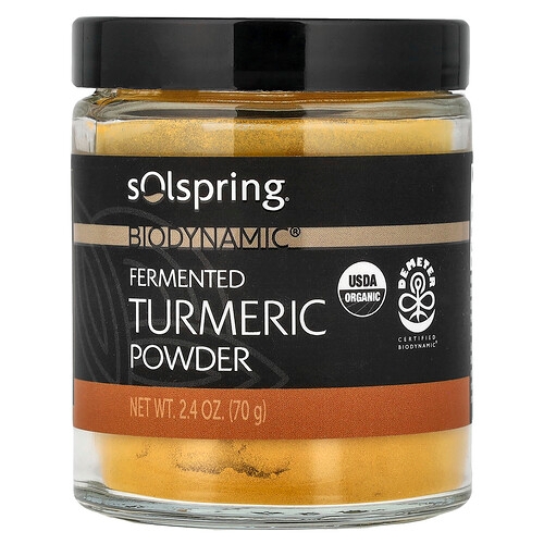 Dr Mercola Solspring Biodynamic Fermented Turmeric Powder 2 4 Oz 70 G product image