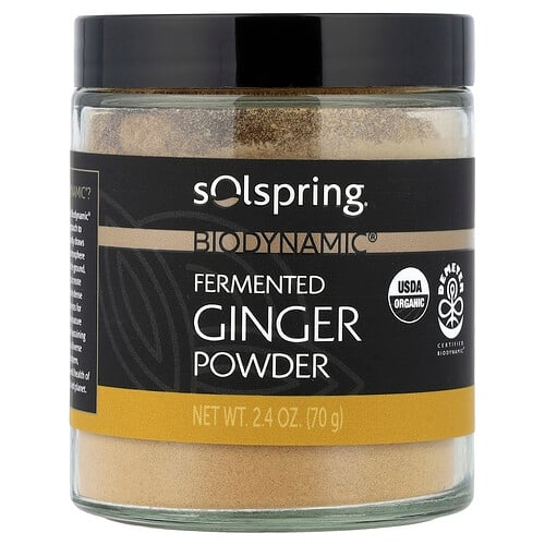 Dr Mercola Solspring Biodynamic Fermented Ginger Powder 2 4 Oz 70 G product image