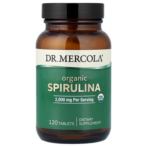 Dr Mercola Organic Spirulina 120 Tablets product image