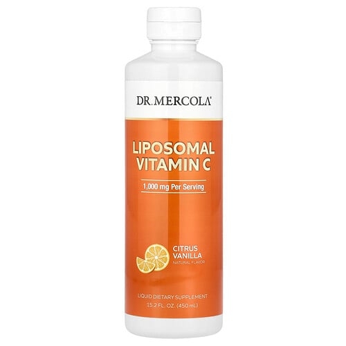 Dr Mercola Liposomal Vitamin C Citrus Vanilla 15 2 Fl Oz 450 Ml product image