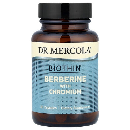 Dr Mercola Biothin Berberine With Chromium 30 Capsules product image