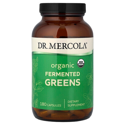 Dr Mercola Organic Fermented Greens 180 Capsules product image