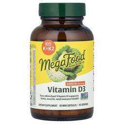 Megafood Vitamin D3 125 Mcg 5 000 Iu 60 Mini Capsules