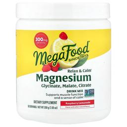 Megafood Relax Calm Magnesium Drink Mix Raspberry Lemonade 7 05 Oz 200 G