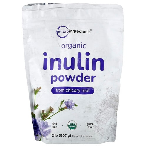 Micro Ingredients Organic Inulin Powder From Chicory Root 2 Lb 907 G product image