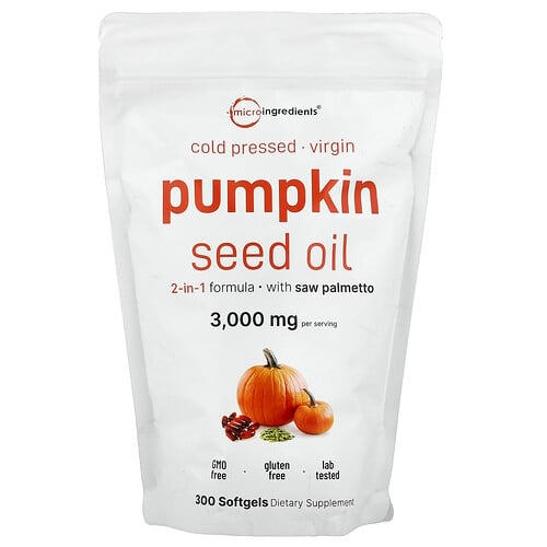 Micro Ingredients Pumpkin Seed Oil Cold Pressed 300 Softgels product image