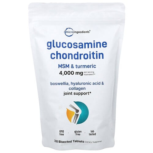 Micro Ingredients Glucosamine Chondroitin Msm Turmeric 300 Bisected Tablets product image