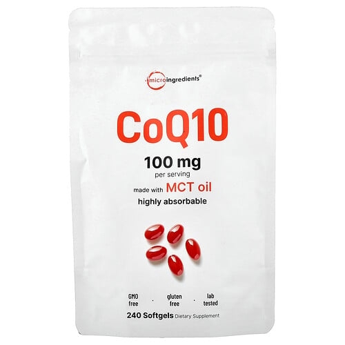 Micro Ingredients Coq10 240 Softgels 50 Mg Per Softgel product image