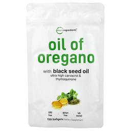 Micro Ingredients Oil Of Oregano 150 Softgels