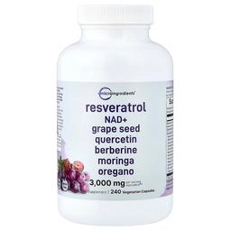 Micro Ingredients Resveratrol 240 Vegetarian Capsules