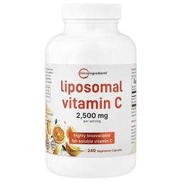 Micro Ingredients Liposomal Vitamin C 240 Vegetarian Capsules 625 Mg Per Capsule