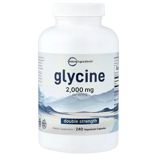 Micro Ingredients Glycine 240 Vegetarian Capsules 500 Mg Per Capsule product image