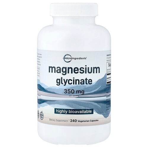 Micro Ingredients Magnesium Glycinate 240 Vegetarian Capsules 175 Mg Per Capsule product image